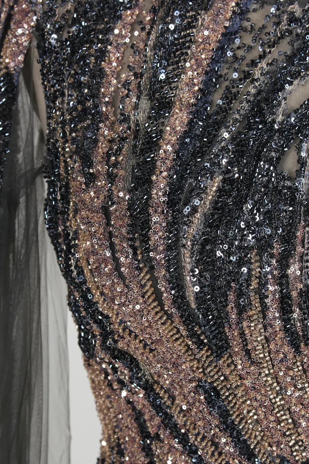 Cap Sleeves Beaded Sequin Mesh & Tulle Mermaid Mother Of The Bride Dresses MK157