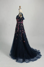 One Shoulder Beaded A Line Evening Dress MC132