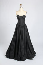 Wholesale Royal Blue Satin Strapless Ball Gown kt1417b