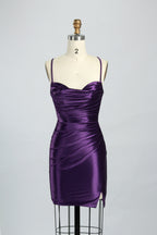 Wholesale Glamorous Satin Short Prom Dress Elegance 32780S