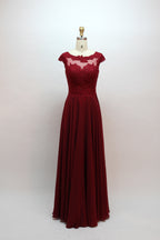 Wholesale Pink Lace Mother Dress with Short Sleeves 32456B