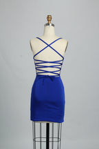 Manufacturer Satin Strappy Back Cocktail Dress QT011S