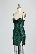 Supplier Satin Strappy Back Cocktail Dress 32687S