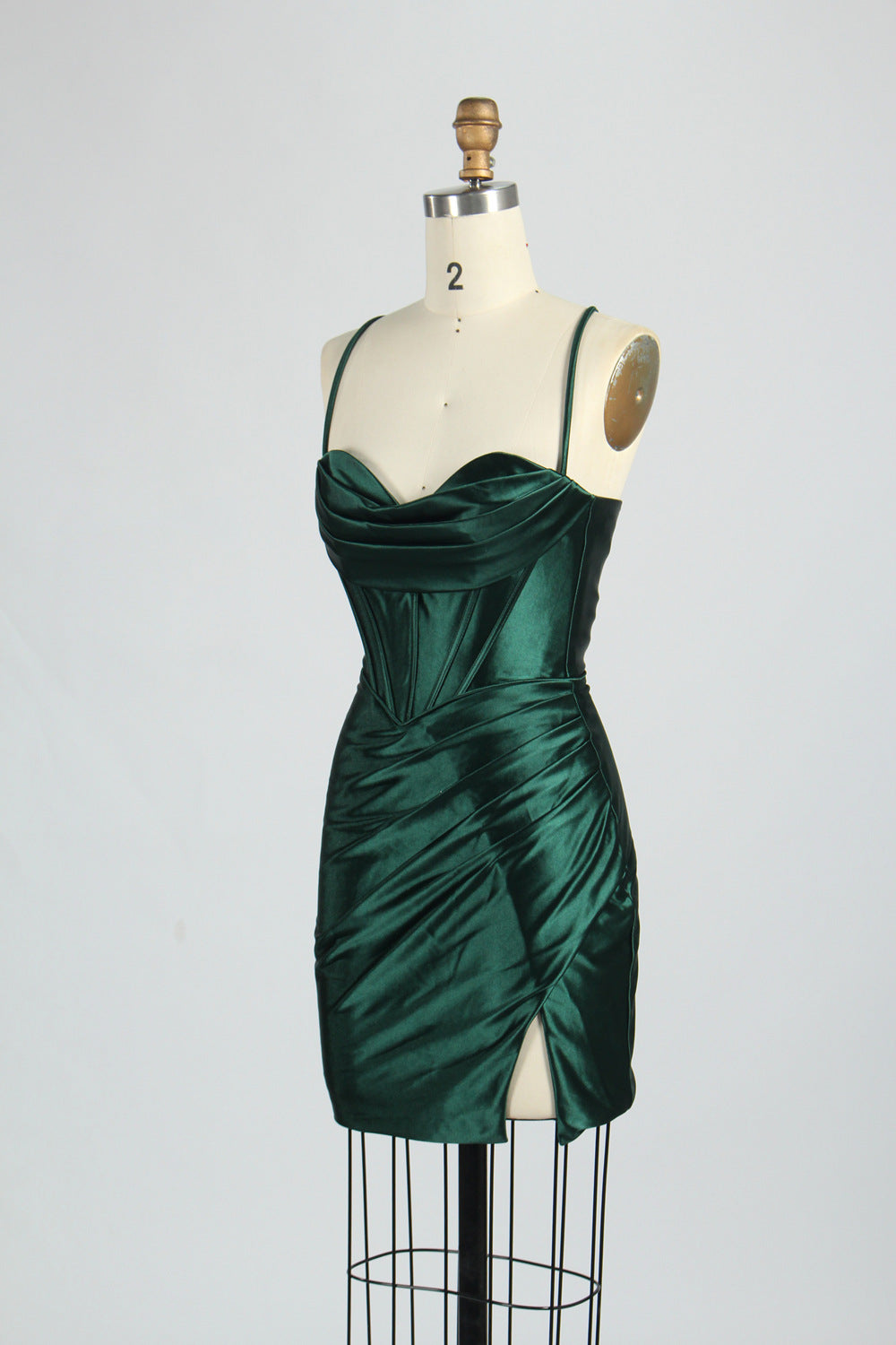 Supplier Satin Strappy Back Cocktail Dress 32687S