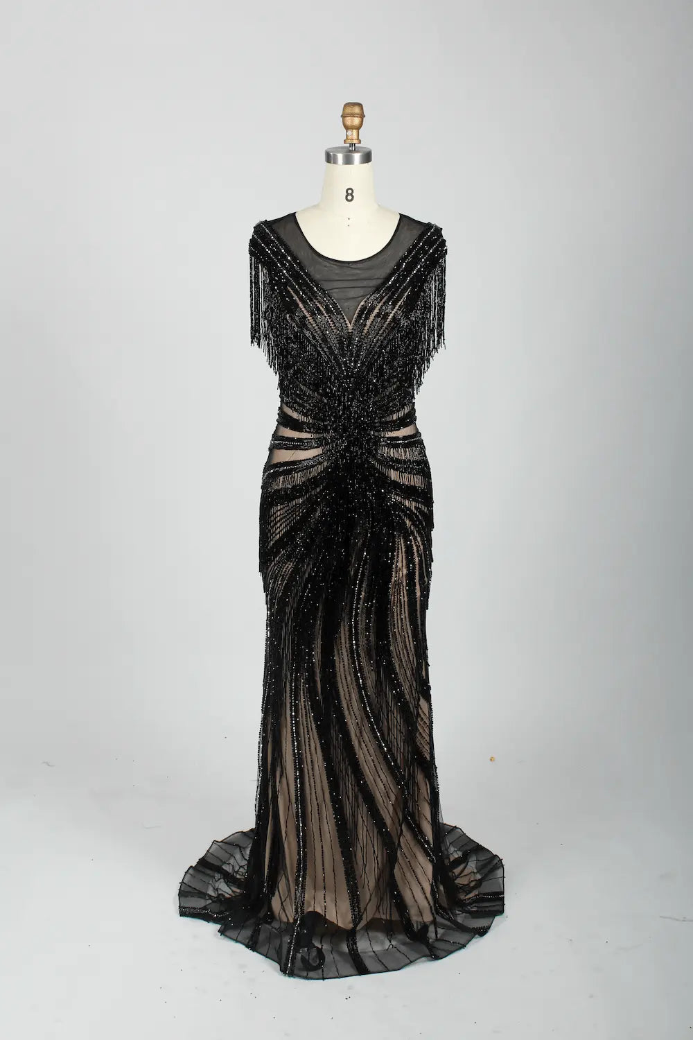Refined Mermaid Mother of the Bride Dress with Short Sleeves MC080