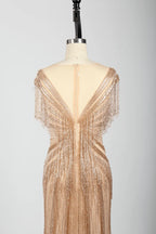 Refined Mermaid Mother of the Bride Dress with Short Sleeves MC080