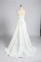 Wholesale White Off-Shoulder Tulle Sleeve Bridal Dress 3385