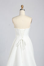 Wholesale White Off-Shoulder Tulle Sleeve Bridal Dress 3385