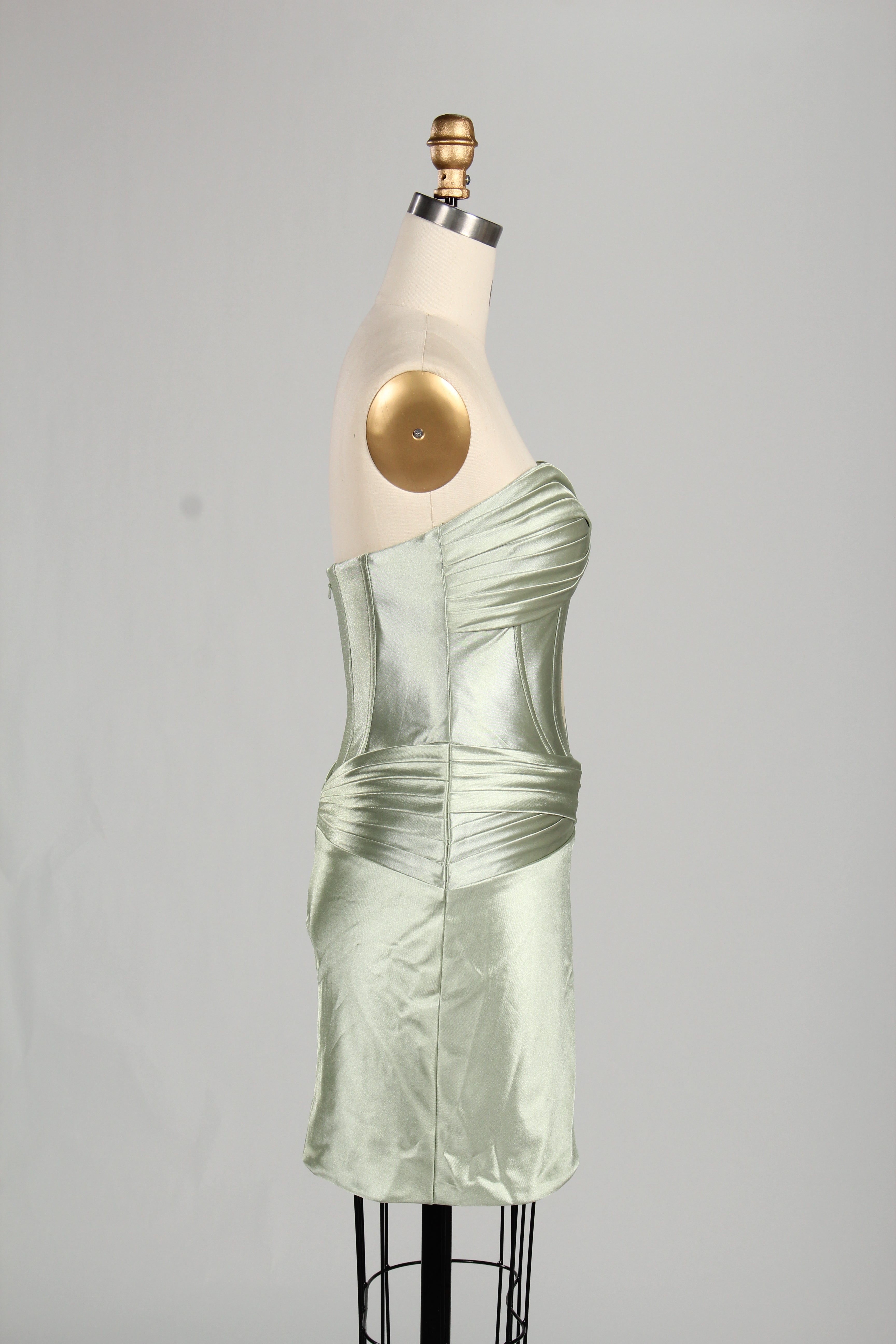 Supplier Satin Strapless Cut Out Homecoming Dress D - 126S