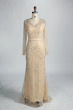 Blush Pink Beaded High Neck and Detachable Cape MOB Dress KY045