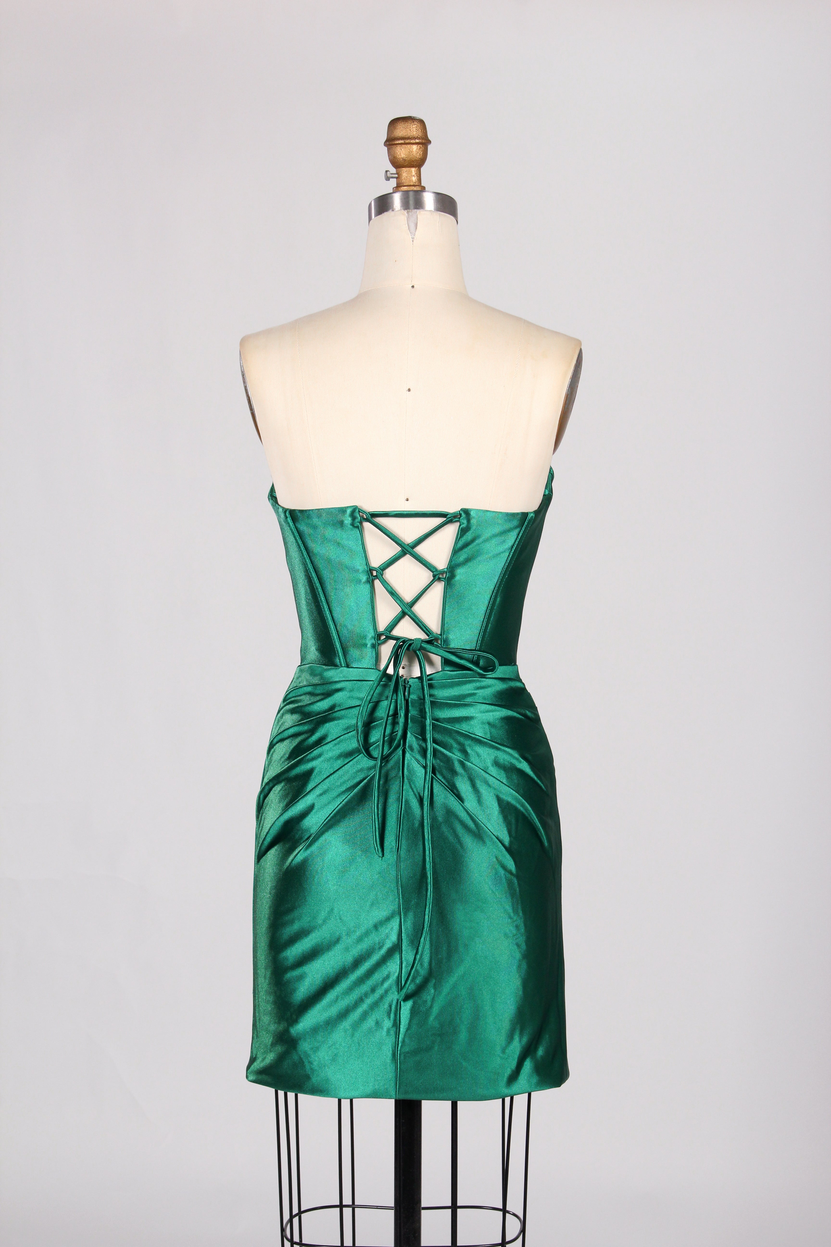 Supplier Satin Strapless Corset Homecoming & Cocktail Dress D - 116SB
