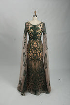 Luxury Beaded Long Sleeve Mother of the Bride Dress MK116