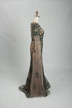 Luxury Beaded Long Sleeve Mother of the Bride Dress MK116