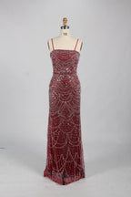 Beaded Fit and Flare Mother of the Bride Dress with Detachable Cape KY025