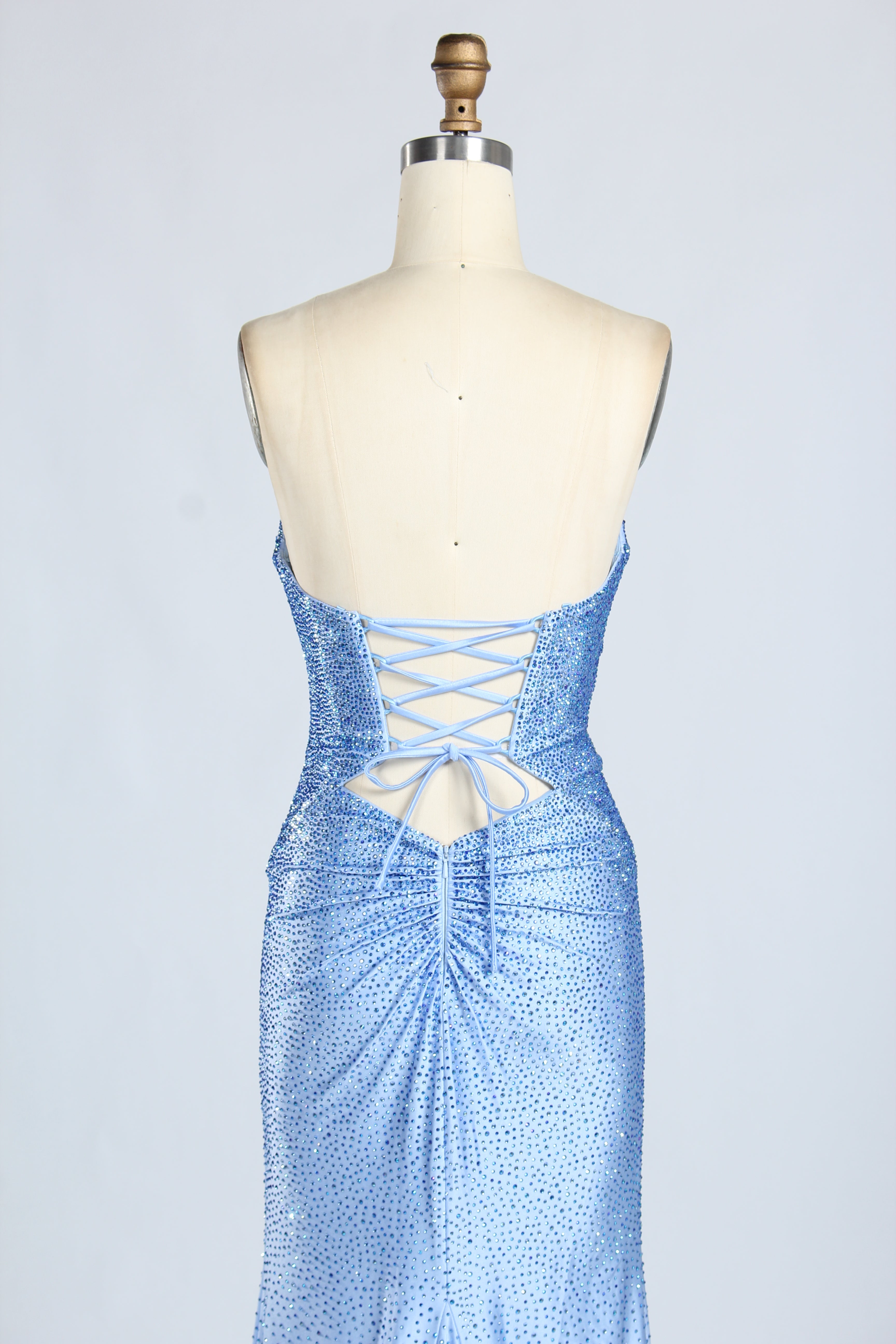 Wholesale Red Sequin Strapless Prom Dress 33213C