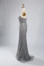 Beaded Floral A-Line Mother of the Bride Dress KS051
