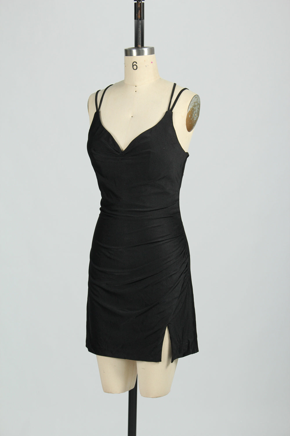 Wholesale Satin Spaghetti Strap Bodycon Cocktail Dress 32663S