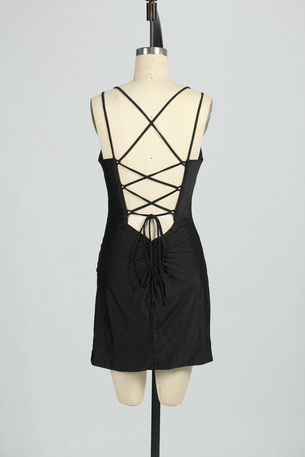 Wholesale Satin Spaghetti Strap Bodycon Cocktail Dress 32663S
