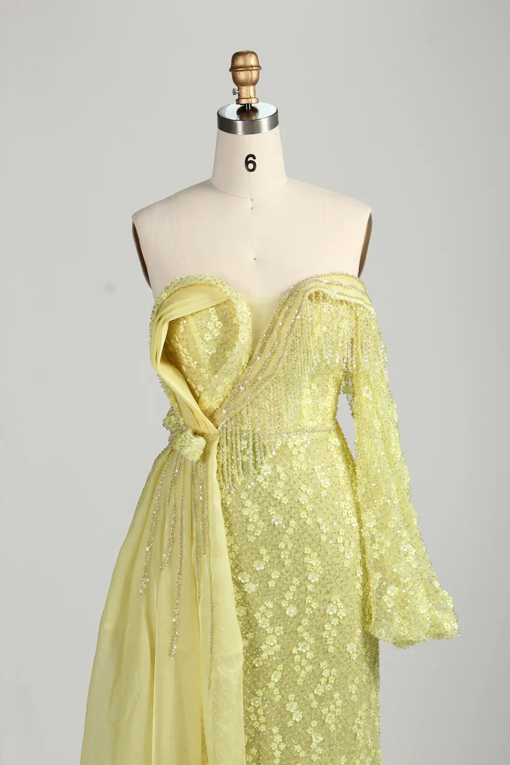 Floral Lace One Shoulder Mermaid Mother of the Bride Dress MC148