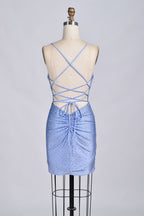 Wholesale Dazzling Prom Short Dress with Heat-Set Rhinestones 32858B